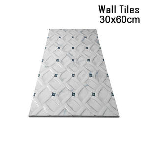 Azulejos de Pared Decorativos de Cerámica Modernos en 3D, Blancos, Negros y Grises, de 300x600, para Baño y Cocina, Azulejos Digitales para Interiores - Product Image 5