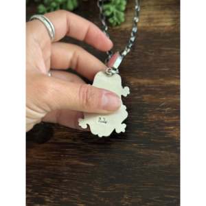 Collier Larry Kaye Kingman en argent sterling avec perles de culture d'eau douce turquoise, motif goutte d'eau, ancre et chiffres perlés, style vintage, idéal pour cadeau de fête - Product Image 5