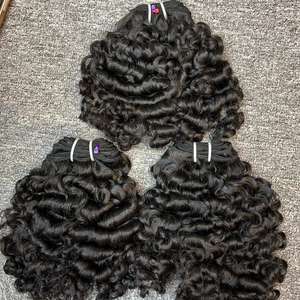 Cheveux birmans bouclés dans la trame, 100% cheveux humains, cheveux bruts - Product Image 3