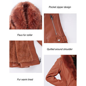 OEM High Quality Fabric Female <b>Women</b> Winter Customized Windproof Down Jacket for <b>Women</b> with Fur Jacket - Product Image 5
