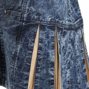 Kilt écossais classique vintage pour homme, en denim délavé audacieux, style robuste, bretelles réglables, 2026 - Product Image 6