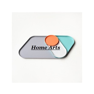 Juego de 3 bandejas de hierro de diseño simple para servir alimentos, de diferentes tamaños y colores, bandeja para servir alimentos, más vendida. - Product Image 4