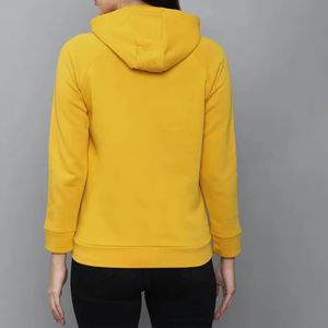 เสื้อฮู้ดดี้สีพื้นแบบเรียบง่าย มีกระเป๋า  รับทำโลโก้ตามสั่ง โรงงาน OEM ODM ขายส่ง คุณภาพสูง เสื้อฮู้ดผู้หญิง - Product Image 3