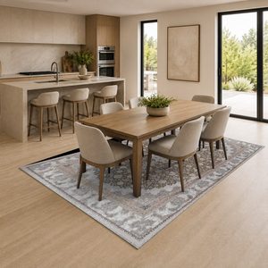 Tapis chenille antidérapant RUGS DEPOT LXDP-0919, multicolore, neutre, traditionnel, oriental, imprimé numériquement, lavable en machine, vente en gros - Product Image 4