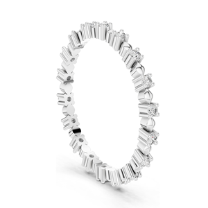 Bague pour femme en diamant de laboratoire 0,216 CT, clarté VVS-VS EF, disponible en or 18 carats, 14 carats, 10 carats et argent 925, rose, jaune, blanc - Product Image 5