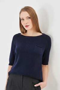 เสื้อสเวตเตอร์ถักนิตติ้งสำหรับผู้หญิง ผ้าฝ้ายออร์แกนิค 100% ทรงหลวม ระบายอากาศได้ดี นุ่ม อุ่น - Product Image 3