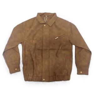Veste à col rabattu personnalisée avec fermeture éclair pour hommes, tendance, vente en gros, vestes en peau de mouton, qualité supérieure, veste élégante et tendance - Product Image 2