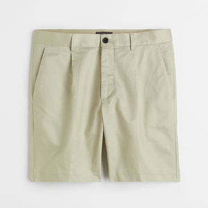 Pantalones cortos de hombre de poliéster de golf informales en blanco de color sólido para entrenamiento que absorbe la humedad de secado rápido con logotipo personalizado - Product Image 6