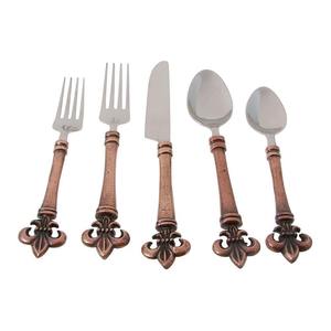 Venta al por mayor de cubiertos de acero inoxidable de larga duración hechos en la India cena de boda atractivo juego de cubiertos de plata acabado para el hogar - Product Image 1