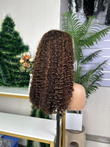 100% Raw Human <b>Hair</b> High Density 13*4 Burmese <b>curly</b> <b>wig</b> lace frontal <b>wig</b> - Product Image 5