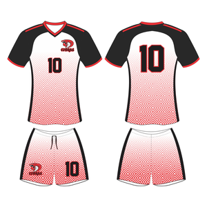 Conjunto de uniformes de fútbol impresos sublimados de diseño personalizado OEM 100% poliéster tela transpirable ligero respetuoso con el medio ambiente incluye parte superior - Product Image 5