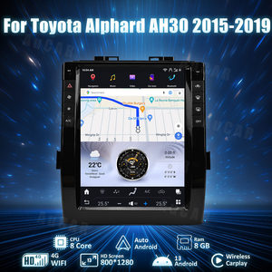 Aucar 13 "Android 13 đài phát thanh Xe Video GPS <span class=keywords><strong>navigation</strong></span> Car <span class=keywords><strong>DVD</strong></span> <span class=keywords><strong>Player</strong></span> cho Toyota Alphard ah30 2015 2019 tự động Stereo Android Carplay - Product Image 4
