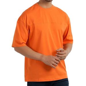 Oversize Wholesale Plus Size Summer Wear Comfortable <b>T</b>-<b>Shirt</b> Solid Color <b>Longline</b> Baggy Down Shoulder Lightweight Fabric - Product Image 5