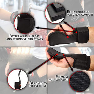 เพิ่มความแข็งแรงของคุณด้วยแผ่นรองจับพลังงาน - การจับมือสําหรับการยกน้ําหนักและการฝึกอบรมแบบเข้มข้น | สิ่งจําเป็นในยิม - Product Image 2