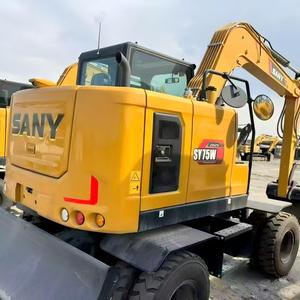 100% NEUF SANY SY75W EXCAVATRICE À ROUES SANY75C 95C 60C EXCAVATRICE D'OCCASION EN STOCK À VENDRE - Product Image 5