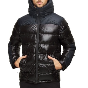 Chaqueta acolchada con cremallera de invierno para hombre de alta calidad Chaqueta de tela con capucha de burbuja de retazos con logotipo personalizado hecho en Pakistán - Product Image 3
