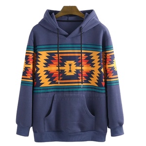 Sudaderas con capucha de algodón de manga larga para hombre Sudaderas con capucha personalizadas de talla grande en blanco para hombre Patrón sólido con estampado Otoño Invierno - Product Image 1
