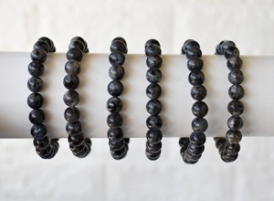 Best Quality Black <b>Labradorite</b> 8mm Round Beaded <b>Bracelet</b> Healing Natural Crystals For Fashion Jewelry Meditation At Wholesale - Product Image 4