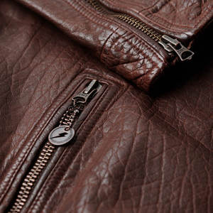 Veste en cuir pour hommes au prix de gros entièrement personnalisée Collection hiver Veste en cuir PU pour hommes au look élégant - Product Image 6