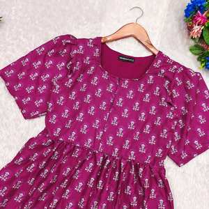 Diseñador de seda impreso Georgette mujer de una pieza cosido completo manga de lujo estilo indio Salwar bodas fiestas adultos todos - Product Image 4