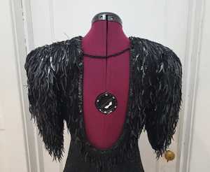 Robe de soirée élégante pleine longueur pour dames Broderie de perles perlées respirantes en maille poly Caractéristique antistatique pour les événements cocktail - Product Image 5