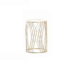 Table d'appoint multifonctionnelle en métal coulé antique Mobilier de salon Table d'appoint de luxe Table d'appoint de finition en plaque d'or antique - Product Image 1