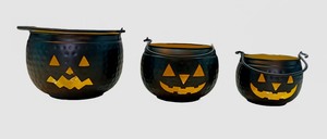 Pots en céramique de jardin pour plantes Décoration de jardin Pot à plantes avec visage de citrouille d'Halloween Pot à fleurs suspendu - Product Image 2