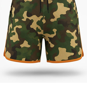 Shorts de sport pour homme en mesh sublimé, tissu respirant et doux pour la gym, la course et l'athlétisme de compétition - Product Image 5