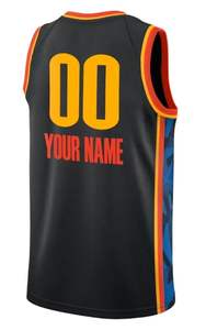 Maillot de basket-ball personnalisé en polyester 100% - Équipe américaine - Cousu/pressé à chaud - Grande taille 3XL 4XL 5XL - Vêtements de sport - Product Image 4