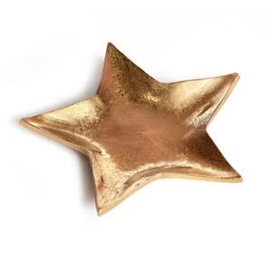 Nouvel arrivage de plateau de table en forme d'étoile plaqué cuivre design pour la maison plateau de service décoratif pour la maison hôtel restaurant - Product Image 1