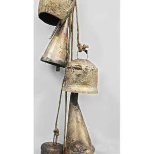Set of 5 Rustic Iron Metal Bells 45 cm Hanging Chime Mobile <b>Strings</b> Novelty & Creative Indoor & Outdoor <b>Garden</b> Dcor - Product Image 5