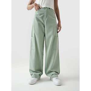 กางเกงคาร์โก้ผ้าแคนวาสเอวสูงระบายอากาศได้ดี สีเขียวมิ้นท์ รุ่นยูทิลิตี้ V1 - Product Image 4