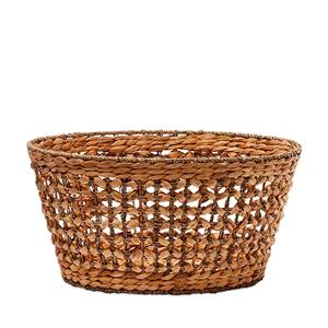 Panier de rangement en jacinthe d'eau naturelle tressé, panier en osier de haute qualité, prix le plus bas - Product Image 4