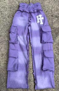 Custom Manufacturer <b>Men's</b> Wide Leg Double Layer Waist Baggy Sweatpants Oversized French Terry Cotton Jogging Pants Casual - Product Image 3