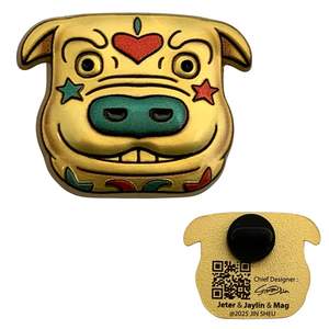 Venta al por mayor caja ciega personalizada marca anime animal esmalte pin regalo promocional - Product Image 5