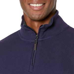 Sweat-shirt à fermeture éclair sur le côté haute performance, respirant, coupe athlétique, col montant, manches longues, léger, décontracté - Product Image 4