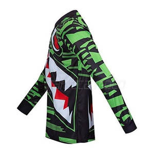 Vêtements d'entraînement Slim Fit Design Production OEM Chemise de motocross imprimée sur mesure avec fonction de séchage rapide - Product Image 3