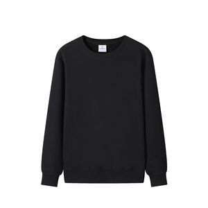 Vente en gros Sweat-shirt à col ras du cou de haute qualité 100% coton doux à manches longues couleurs unies - Product Image 5