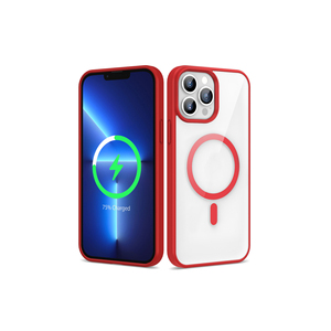 Coque de protection antichoc en silicone pour iPhone 13 Pro Max compatible MagSafe, style Ins avec finition givrée - Product Image 1
