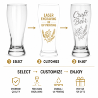 Ensemble de 6 verres à bière Pilsner élégants de 580 ml, en cristal transparent, pour bière Weizen, avec base lestée, pour la maison, le bar, les fêtes, les cadeaux