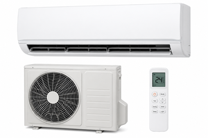 Climatiseur mural split 8001-10000 BTU à fréquence variable, refroidissement et chauffage, télécommande, classe énergétique A - Product Image 4