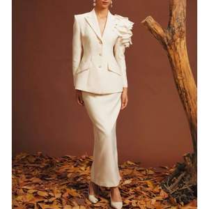 Top Trending Frost Women's Elegant Casual Style Pencil <b>Skirt</b> Breathable <b>Woolen</b> Drop Waist Fall Office Wear Made in Vietnam - Product Image 1