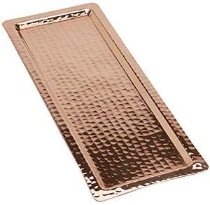 Plateau de séparation ovale et rond moderne en acier inoxydable Plateaux argentés avec poignées Artisanat Carré et Rectangulaire Nouveau Style - Product Image 1