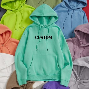 Men's Cotton Basics Hooded Sweatshirts Solid <b>Pattern</b> Casual Pullover Customized Logo Wholesale Price Different Color Men Hoodies - Product Image 1