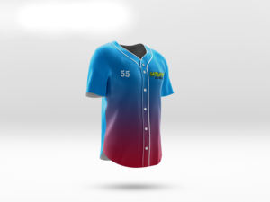 Uniforme de baseball respirant antibactérien à séchage rapide, tissu polyester imprimé par transfert de chaleur pour hommes et adultes, vente à chaud - Product Image 3