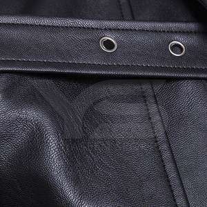 Veste en cuir d'hiver pour hommes de style nouveau avec fermeture éclair en peau de vache et motif de lettres de haute qualité et abordable - Product Image 6