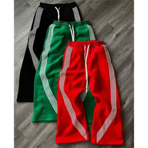 Pantalon évasé décontracté pour homme personnalisé, nouveau, tendance, pantalon décontracté pour homme, pantalon de survêtement évasé délavé au soleil pour homme - Product Image 5