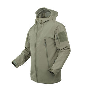 Chaqueta Softshell de calidad superior de Venta caliente último estilo con tela de lona de cuello alto e impresión personalizable - Product Image 2