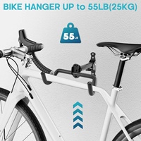 Support mural pliable robuste en acier allié pour vélo, crochet réglable pour garage, support de suspension pour vélo