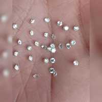 Diamantes Sueltos Redondos de Corte Brillante, Naturales, Certificados por IGI, Color FG/G, Perforados con Láser, de Excelente Calidad
